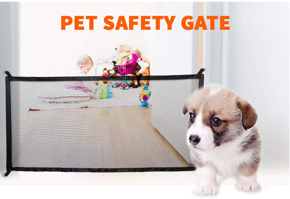 PugzPaws Portable Pets Mesh Safety Gate